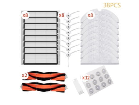 Cepillo de filtro para robot aspirador, accesorios de fregona de limpieza para xiaomi mijia mi 1s, barredora inteligente roborock s50 s51 s55 s6