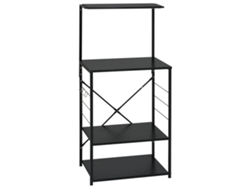 Mueble para microondas de madera negra de MAISON EXCLUSIVE