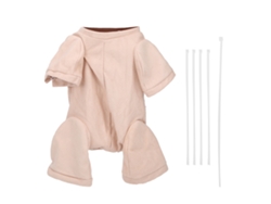 Muñeca Reborn de 22 pulgadas con cuerpo de tela, brazos y piernas de 3/4 y accesorios.