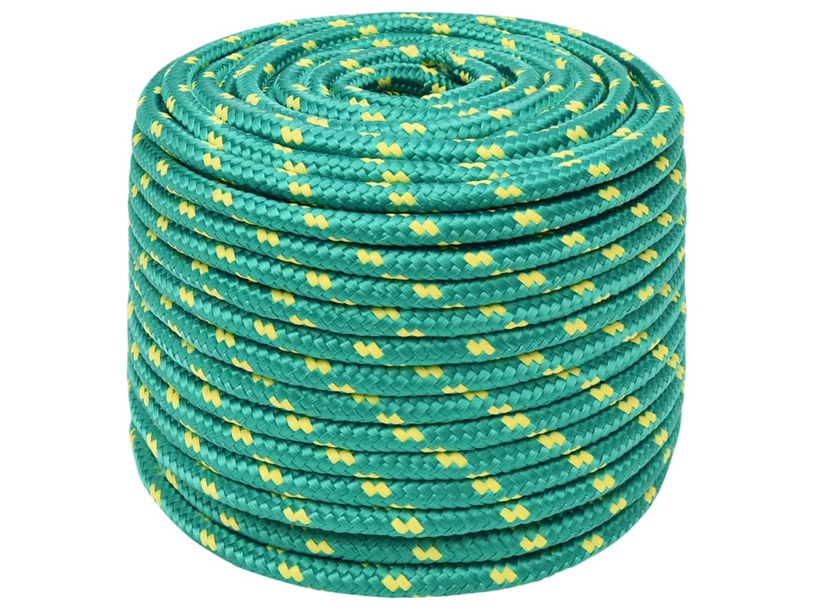 Cuerda para barcos de 14 mm y 100 m, de polipropileno, color verde, HARLANV1