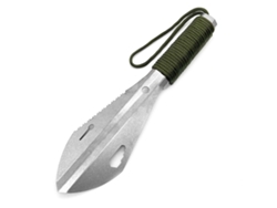 Pala Multiusos De Titanio Para Camping Con Cuerda De Supervivencia, Ligera Y Portátil Para Camping, Senderismo, Emergencias Y Jardinería.