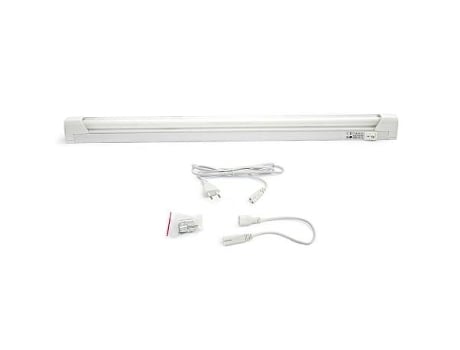 Lampara fluorescente fly t5 28w 220v luz blanca l.1180mm, interruptor y cable 1.5mtos