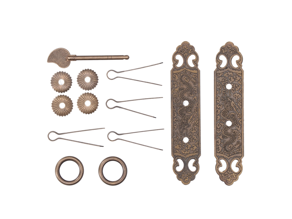 Tirador De Puerta De Latón Antiguo Con Exquisito Diseño, Tirador De Barra Recta, Accesorios Para Armarios Y Vestidores