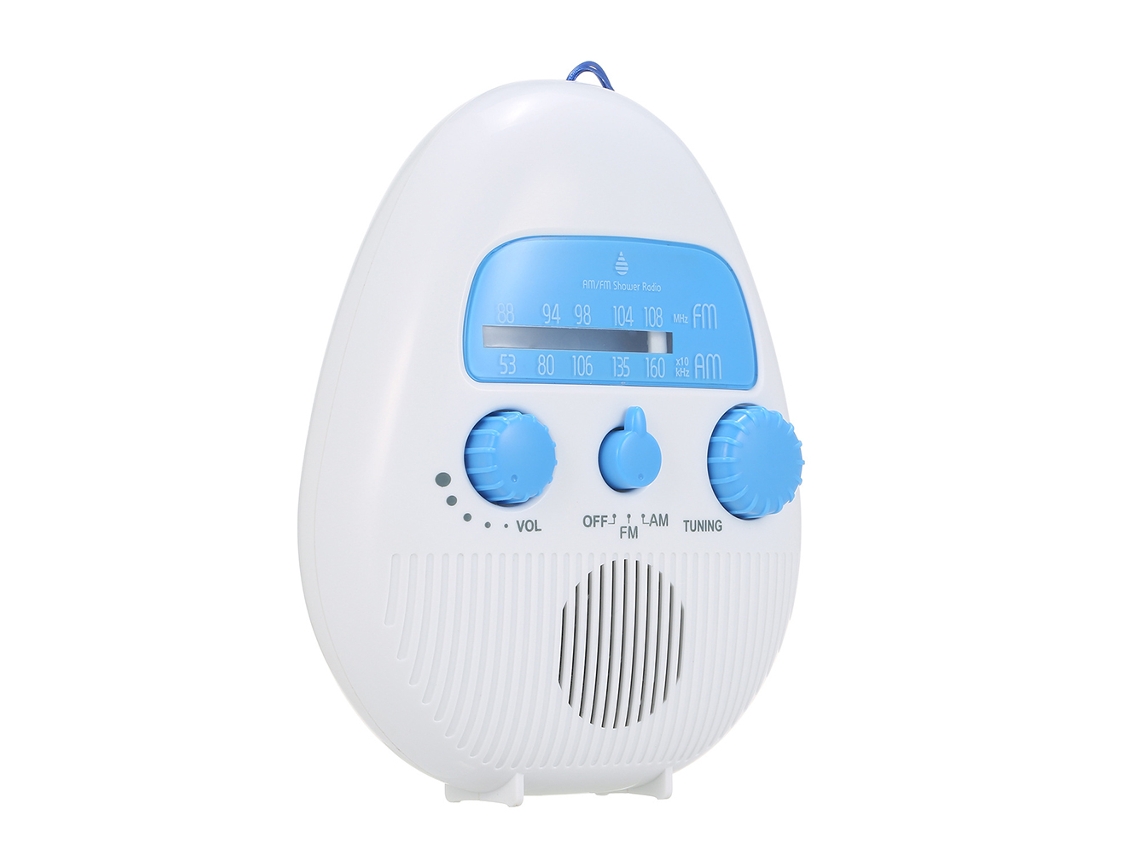 Radio de ducha Primerox Mini con batería impermeable, FM/AM