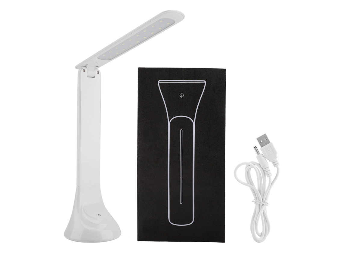 Lámpara De Mesa Led Plegable Recargable Con Protección Ocular Y 3 Niveles De Brillo.