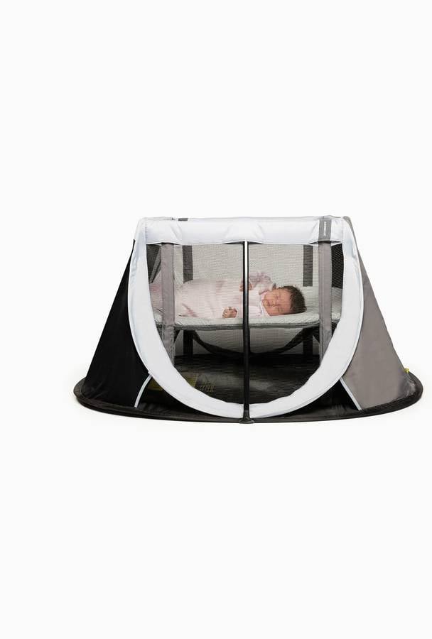 Cuna De Viaje bebé aeromoov plegable e configurable dos alturas y bolsa transporte color g baby dan park kid blanco