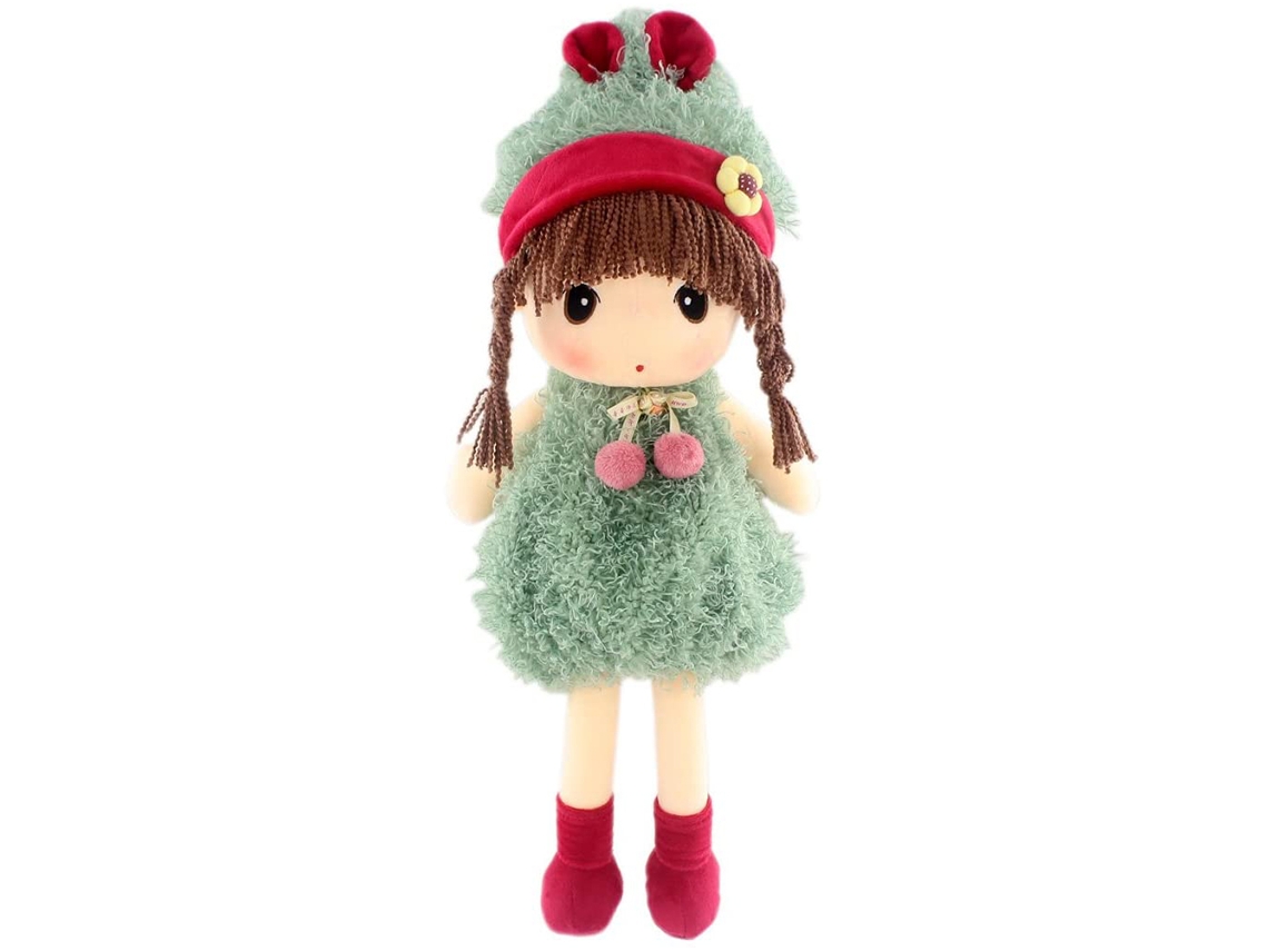 Dan26-muñeca De Peluche Niña Bonita 17.7 Pulgadas Juguetes Suaves Regalo Para Niñas Niños