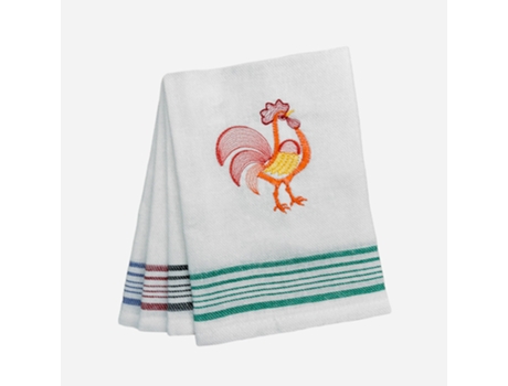 Pack 2 Paños de Cocina Bordados gallo