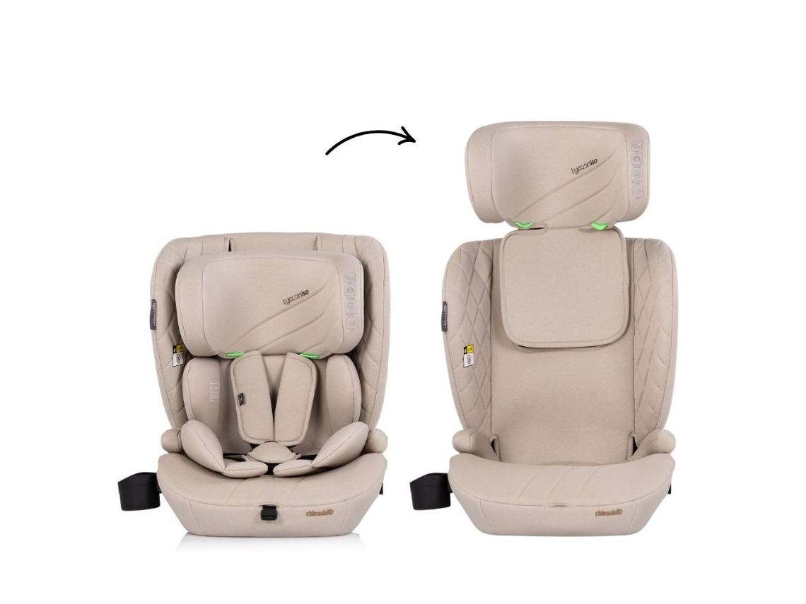 Silla de coche Tycoon Iso I talla 76 150 cm con Isofix Chipolino Tiramisú