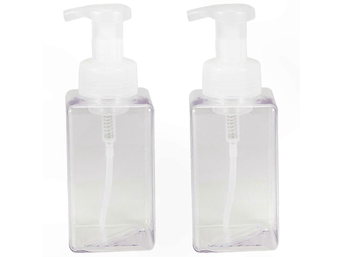 Dispensador de jabón líquido espumoso recargable, 15 oz, bomba de plástico para jabón líquido de manos, paquete de 2 Rosewell