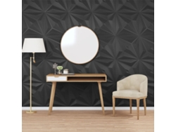 Paneles De Pared 12 Uds Xps Estrella Negro 50x50 Cm 3 M²