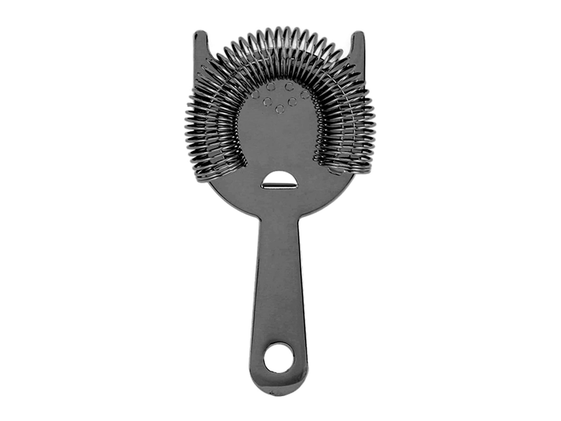 Colador De Cóctel De Acero Inoxidable Con Resorte De Acero Para Uso Profesional En Bares Y En El Hogar - Negro