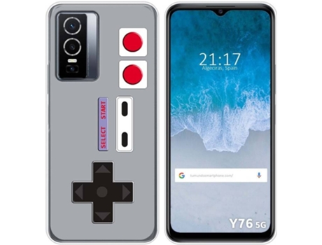 Carcasa para Vivo Y76 5G TUMUNDOSMARTPHONE Dibujos Consola Multicolor