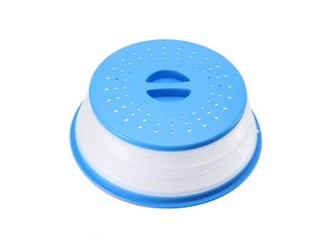 Cubierta contra salpicaduras de microondas Cubierta para microondas para alimentos Tapa sin BPA Protector contra salpicaduras de microondas -azul E...