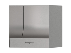 papelera HANSGROHE XtraStoris Rock, empotrada, puerta enlosable, 240x140x390mm, capacidad 2,5 litros, 56063, Color: negro mate