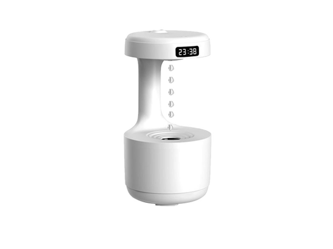 Humidificador purificador de aire antigravedad Digitallab, gran capacidad de 600 ml, para dormitorio y hogar (blanco)