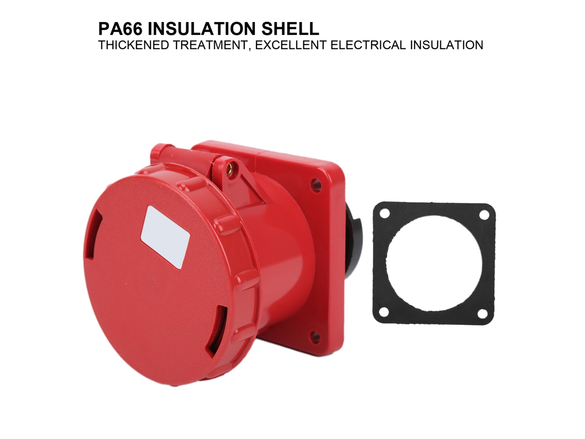 Conector Industrial 380415v 63a 3p+e 4 Pin Plug Ip67 Impermeable Para Construcción