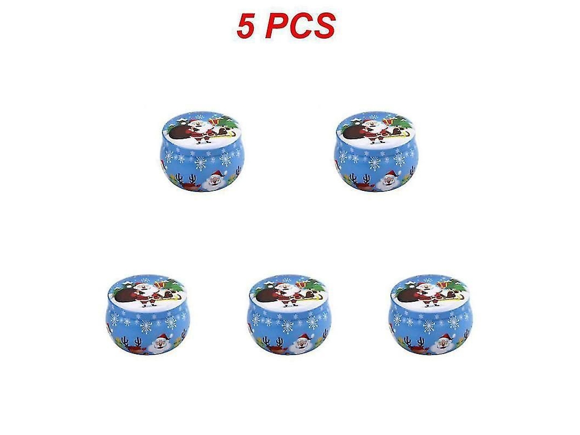 Latas Metálicas Navideñas Para Guardar Café, Té, Especias Y Dulces, 125 G (4.4 Oz)