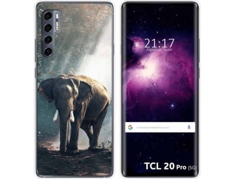 Carcasa TCL 20 Pro 5G TUMUNDOSMARTPHONE Elefante Multicolor