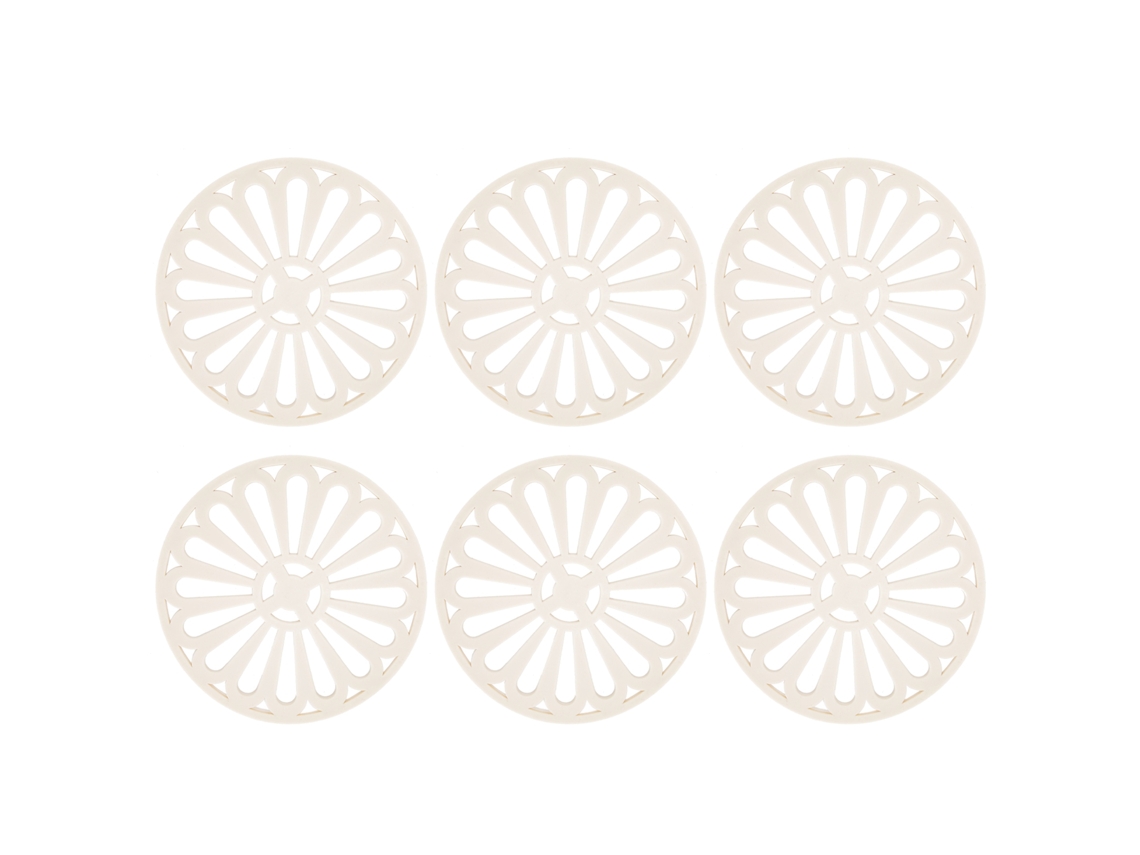 Posavasos redondos gruesos y creativos de 6 piezas con aislamiento térmico para mesa de cocina, accesorios para el hogar