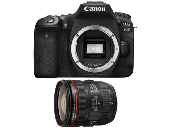 Kit Cámara Réflex CANON EOS 90D + EF 24-70mm f/4L IS USM