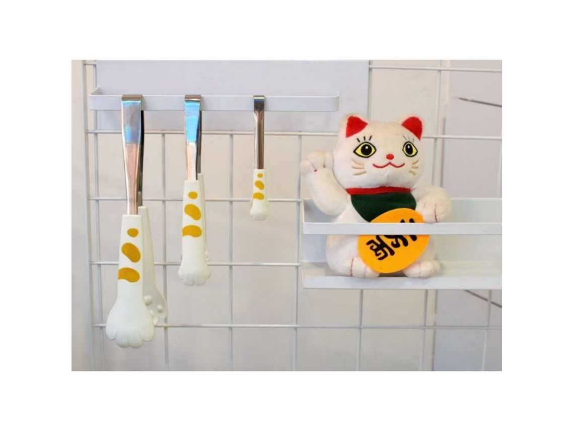 2026 - Pinça de Cozinha em Formato de Garra de Gato, 24cm, Aço Inoxidável e Silicone, para Tigelas Salgadas, Churrasco e Gelo