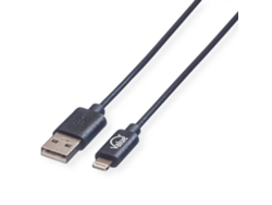 Cable VALUE (Lightning y USB - 1m - Negro)