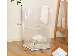 Cesta De Ropa Plegable, Caja De Almacenamiento Con Múltiples Capas De Ventilación, Adecuada Para La Lavandería Y El Baño.