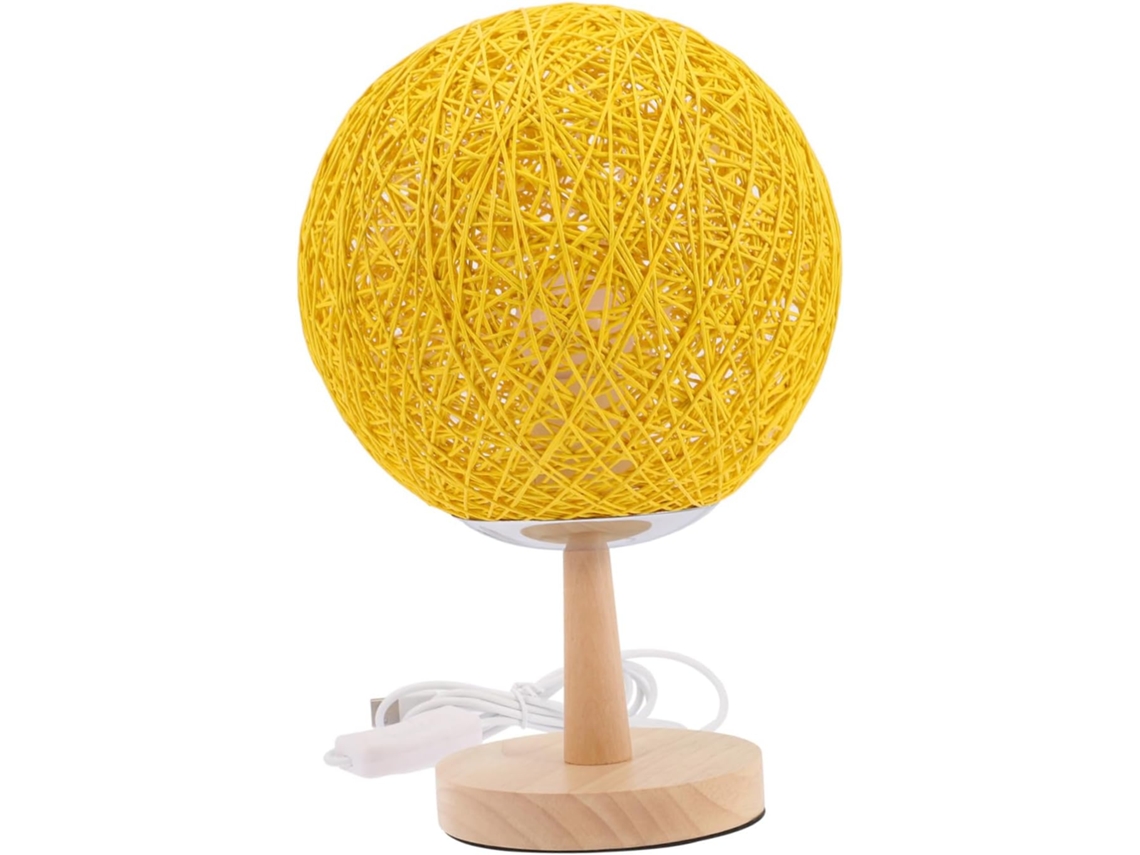 Lámpara De Mesa Led Con Diseño De Mimbre, Luz Nocturna Para Dormitorio De Niños Y Niñas, Silla Nórdica