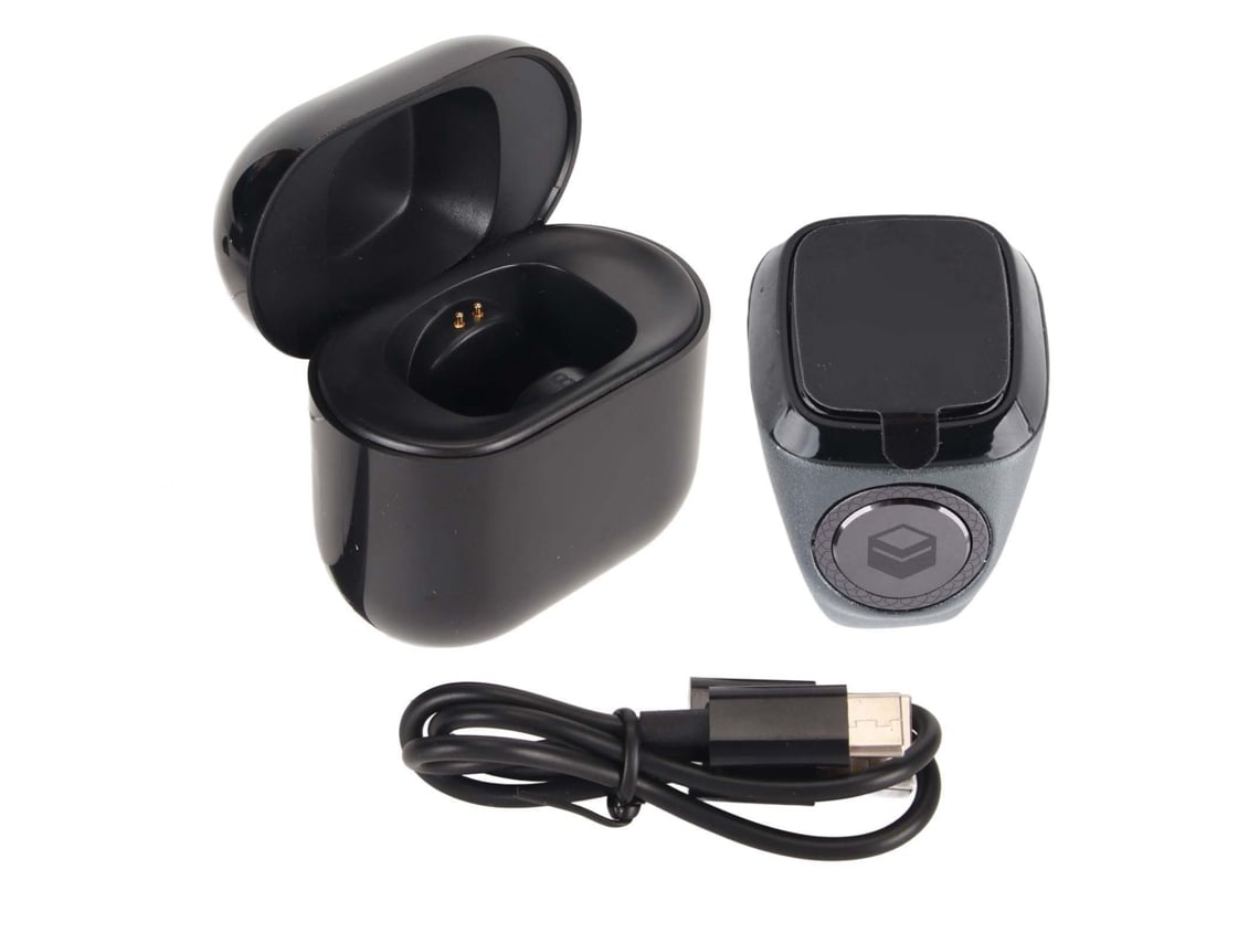 Anillo Inteligente Bluetooth Recargable Con Contador De Pasos, Pantalla De 0,49 Pulgadas, Compatible Con Aplicaciones, 20 Mm