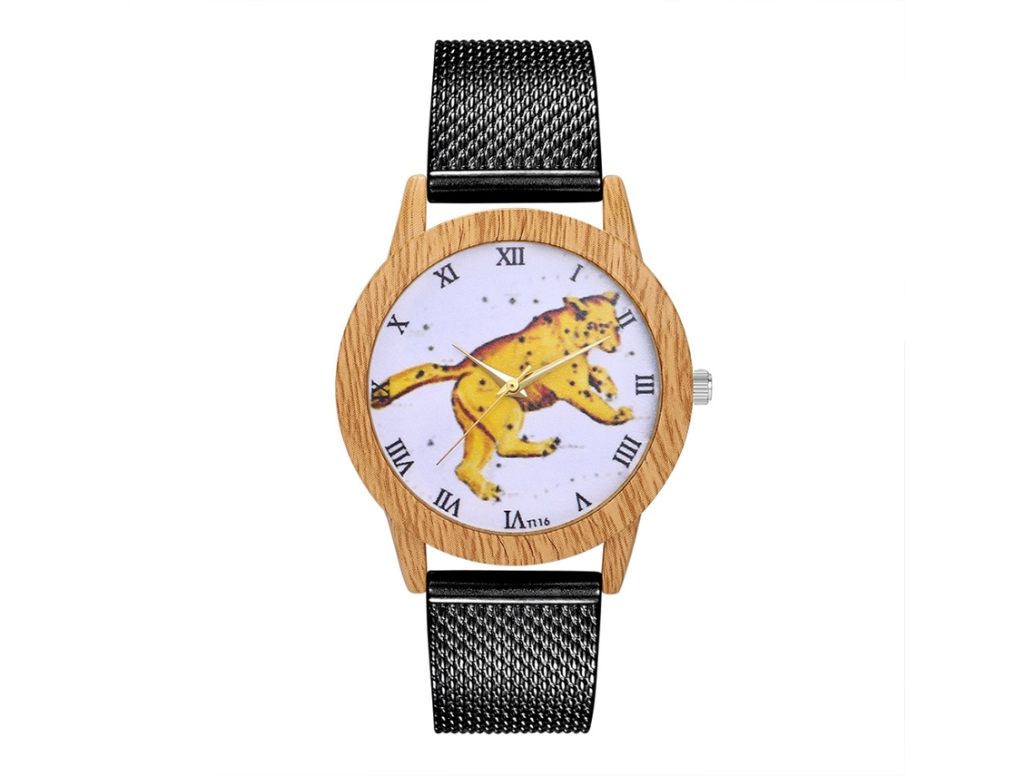 Reloj De Pulsera Unisex De Cuarzo Con Correa De Silicona Negra.