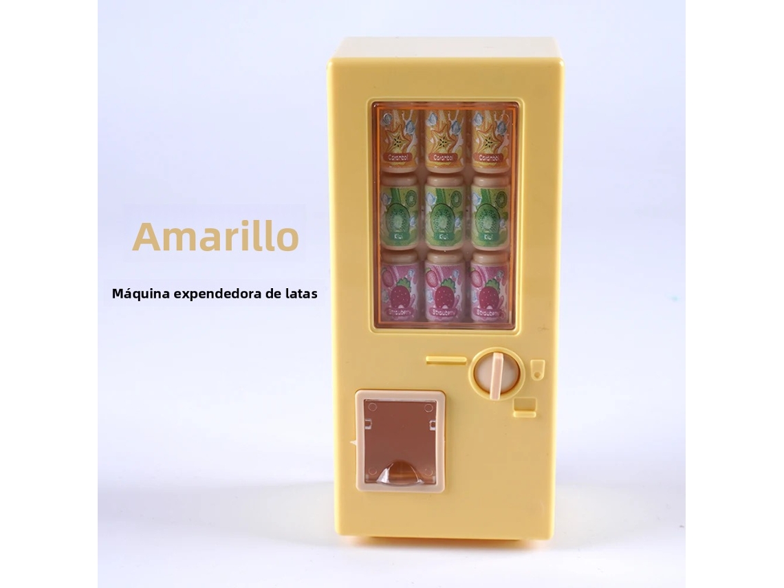 Máquina expendedora de bebidas en miniatura para supermercados, bebidas enlatadas, Mdug (escala 1/12)