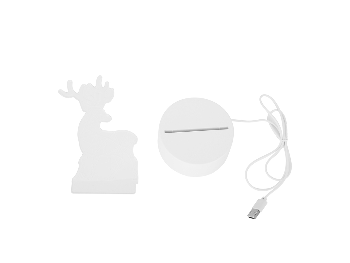 Rebe-lámpara De Noche De Ciervo 3d Led Usb Para Dormitorio, Halloween, Navidad Y Regalos Infantiles