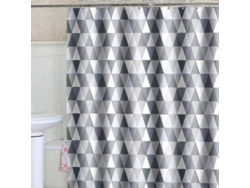 Cortina de ducha de 200 x 220 cm, poliéster impermeable, antibacteriana, antimoho, lavable, con 12 ganchos Jortmrd