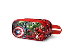 Estuche doble 3D Marvel The Avengers Almighty, rojo Karactermania