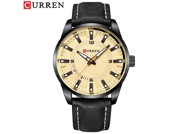 Reloj De Pulsera Para Hombre, De Estilo Formal, Con Correa De Cuero, Esfera Grande Y Un Diseño Sencillo E Informal.