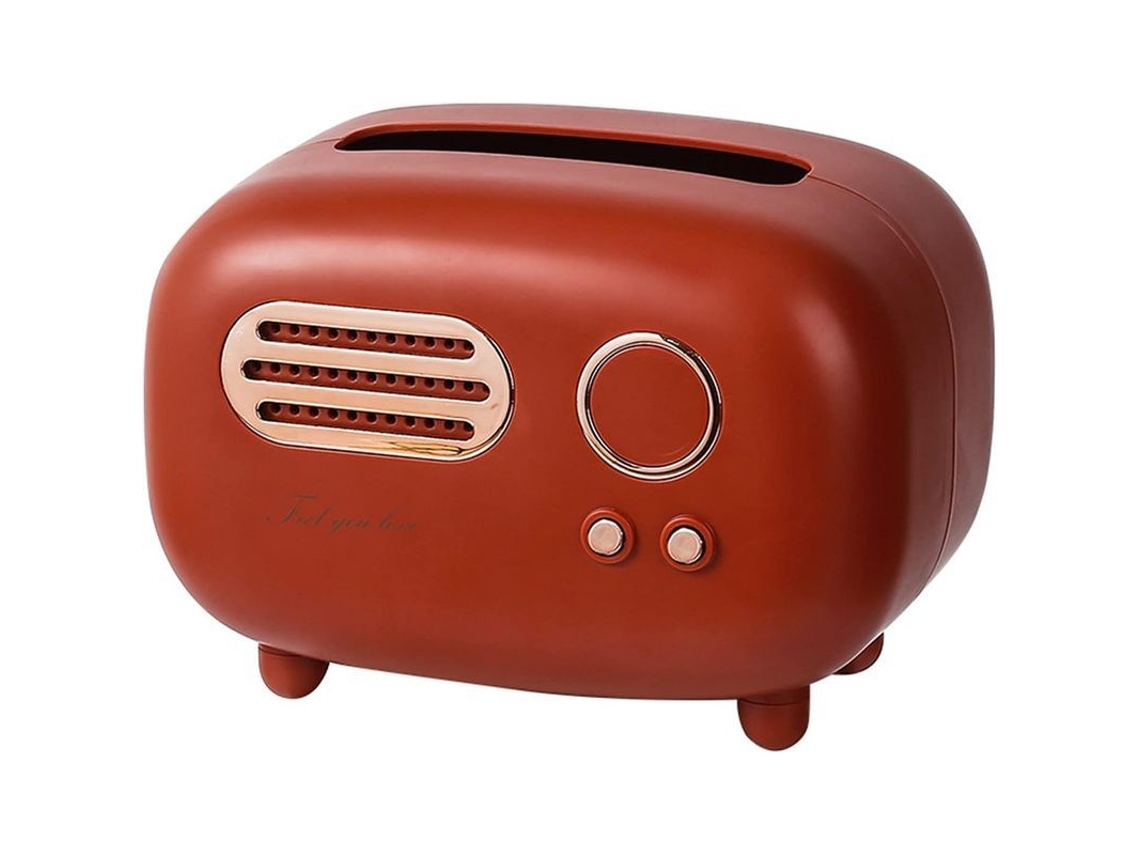 Caja De Papel Higiénico De Plástico Rojo Retro, Duradera Y Práctica, Para El Hogar, El Baño, El Dormitorio O La Habitación Del Bebé.