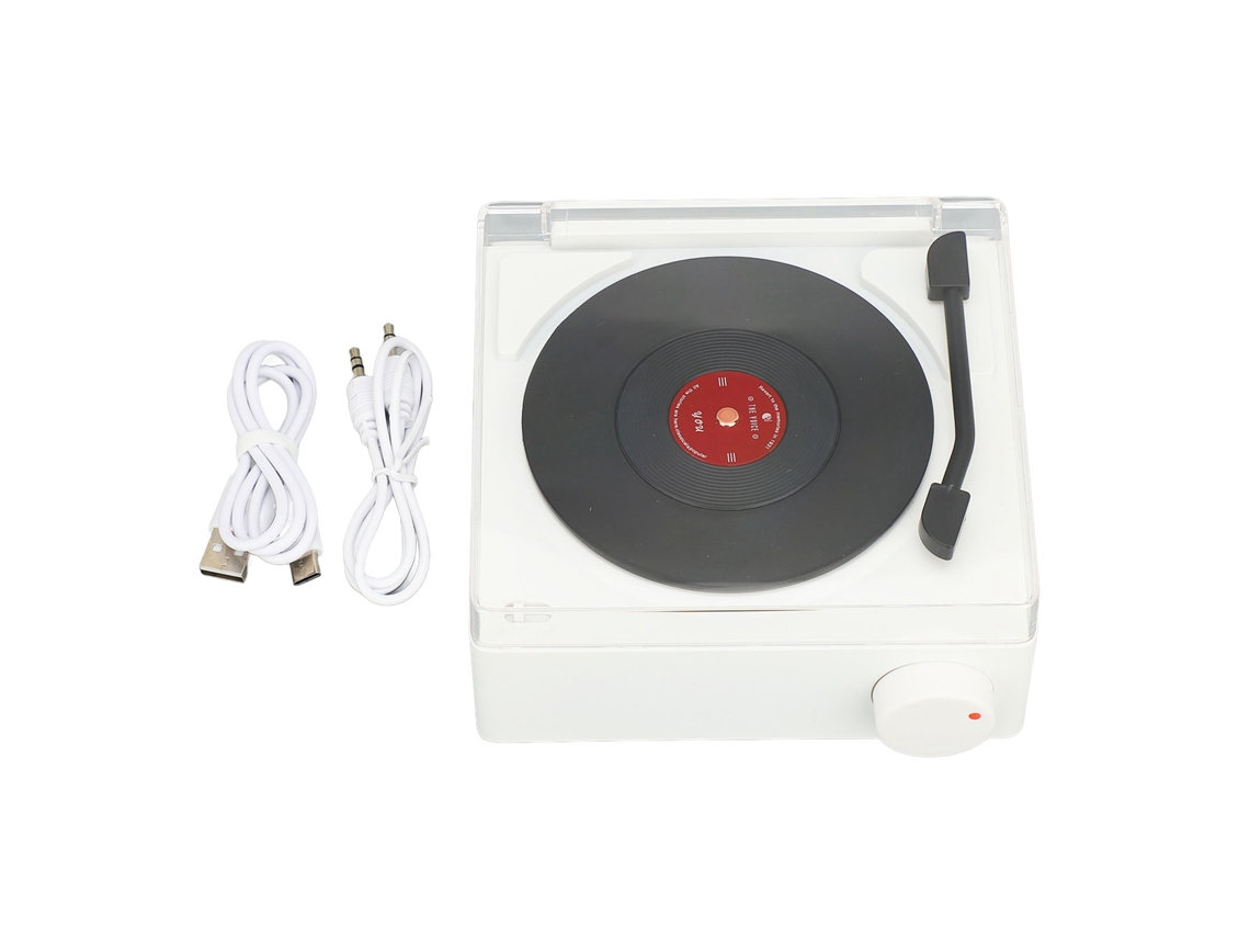 Tocadiscos Clásico Vintage Con 3 Modos De Reproducción, Bluetooth 5.3 Y Función De Alarma.