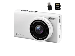 Cámara Digital Szsmart Dc422w 5k 96mp Zoom Óptico 6x Cámara Dual Enfoque Automático Webcam Para Vloggers + Tarjeta De Memoria De 32 Gb