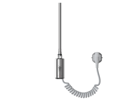 Elemento calefactor para radiador de baño 900W cromado con termostato control de temperatura temporizador y control táctil LUXEBATH