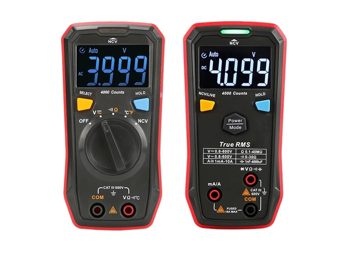 Multímetro Numérico Inteligente Detector De Tensión Ac Dc Compteur Résistance Voltímetro