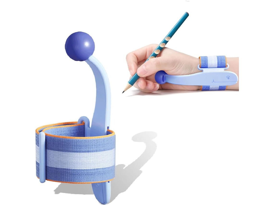 Portabolígrafo ajustable Chrui Palm, tamaño mediano (azul)