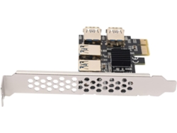 Nueva Tarjeta Adaptadora Elevadora Pcie De 4 Puertos 1x A Usb 3.0