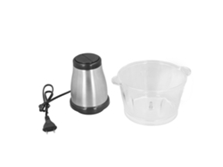 Picadora de carne eléctrica multifuncional con recipiente de vidrio, 2 l, acero inoxidable, estándar UE 220 V
