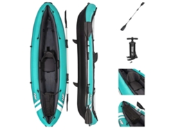 Kayak inflable BESTWAY (Turquesa - 280 x 86 cm - Negro - Aluminio)