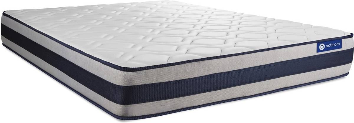 Conjunto de Somier Blanco + Colchón ACTISOM Actilatex Ergo (150x200 cm - Látex)