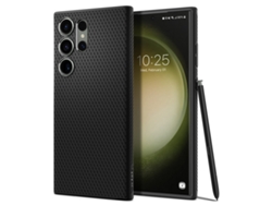 Funda para Samsung Galaxy S23 Ultra SPIGEN Piel Sintética Negro