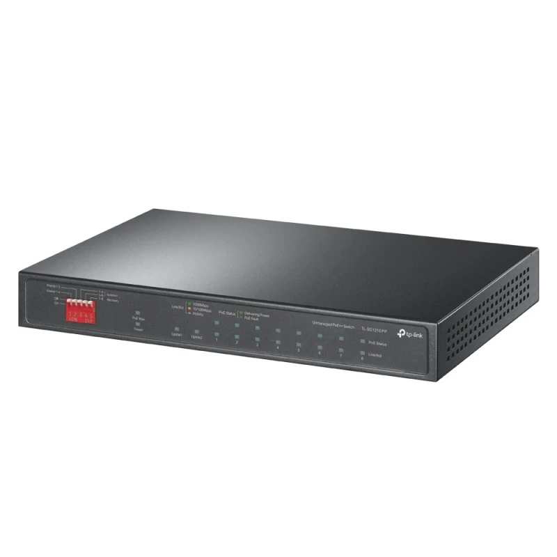 Switch de Escritorio TP-LINK Gigabit de 10 Puertos con PoE de 6 Puertos y PoE
