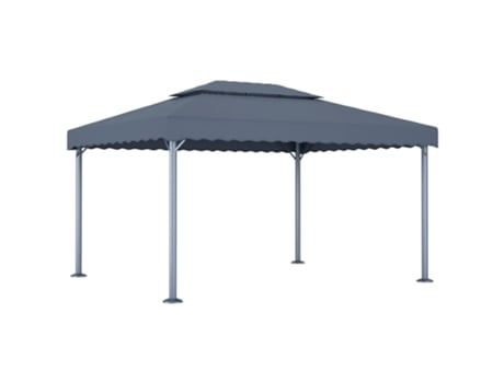 MAISON EXCLUSIVE Cenador gris antracita aluminio 400x300 cm