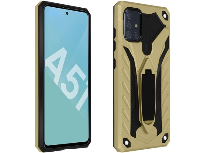 Carcasa Samsung Galaxy A51 AVIZAR Híbrido Dorado